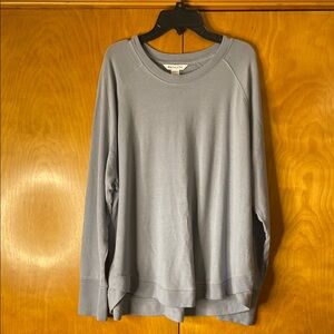 Athleta Coaster Luxe Light Blue Sweatshirt. Size XL